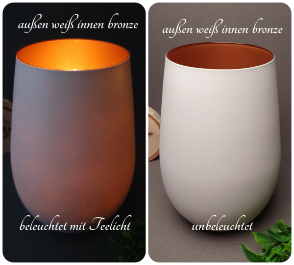 personalisiertes Windlicht Frohe Ostern mit Name cooler Osterhase Leuchtglas